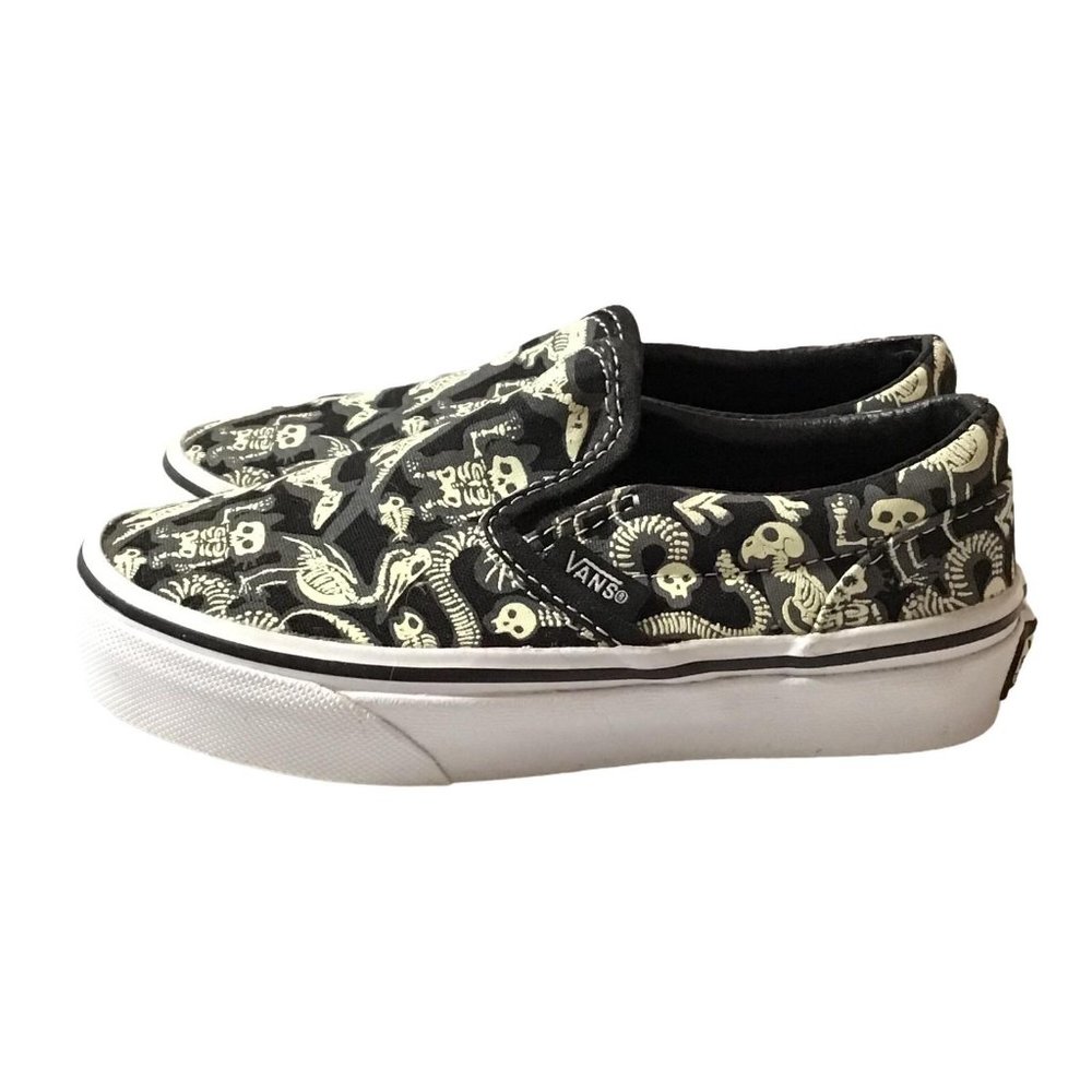 VANS Toddler Sz 10.5 Dinosaur Glow Sneaker - Picture 3 of 11